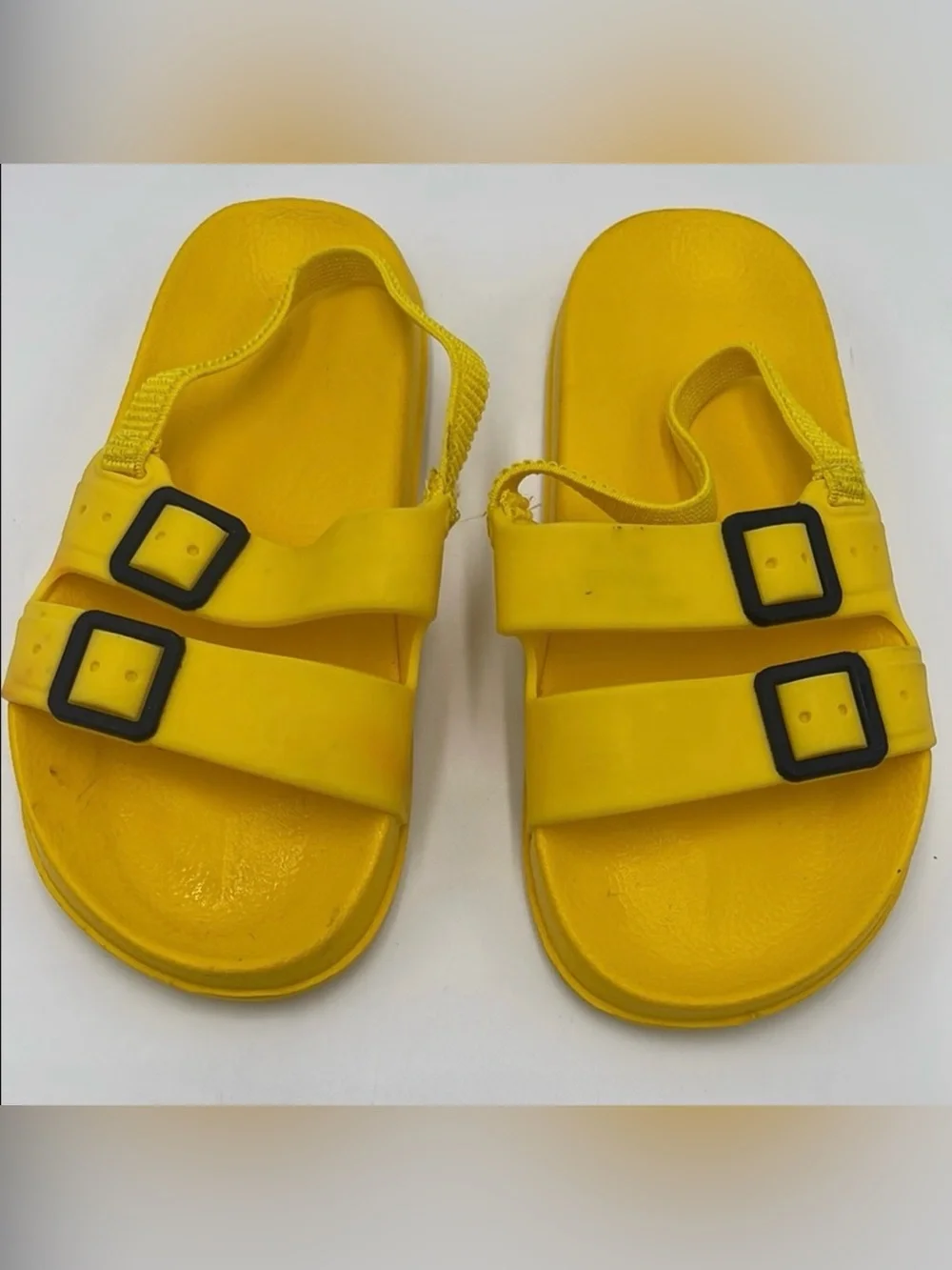 Yellow Toddler Water Sandals - Size 7/8 - Flexible & Secure
